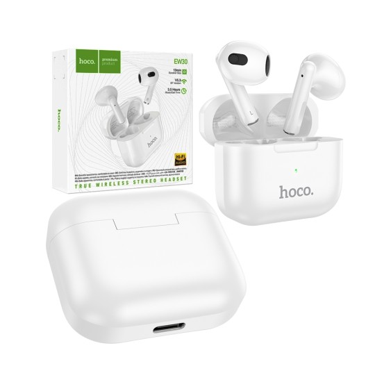 Hoco True Wireless Earbuds EW30 Bluetooth V5.3 White